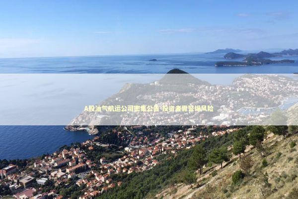 A股油气航运公司密集公告 投资者需警惕风险