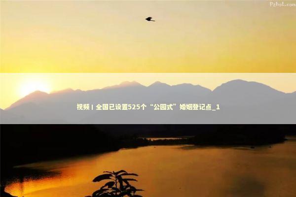 视频丨全国已设置525个“公园式”婚姻登记点_1