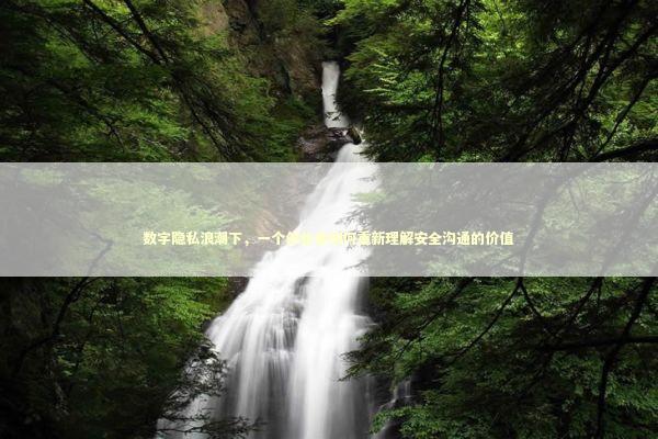 数字隐私浪潮下，一个创业者如何重新理解安全沟通的价值